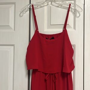 Nerlerolian Women’s Red Midi Dress Size L